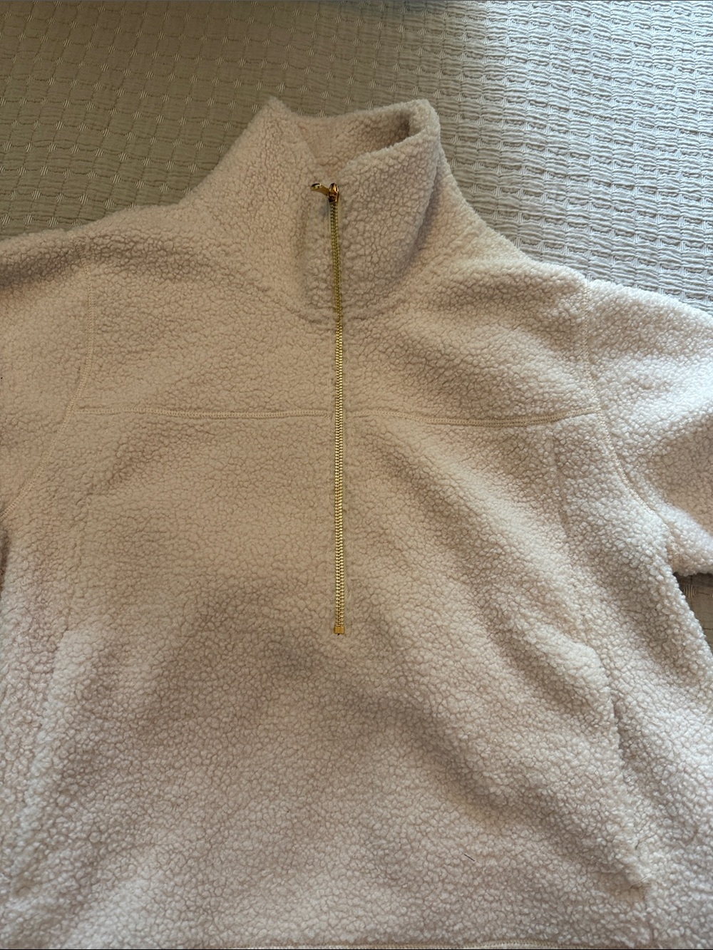 Calia Sherpa half zip size M. NWT
